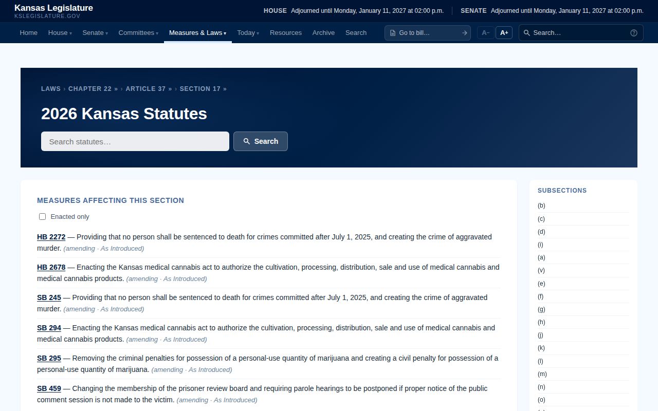 Kansas corrections parole and release law for Logan County records
